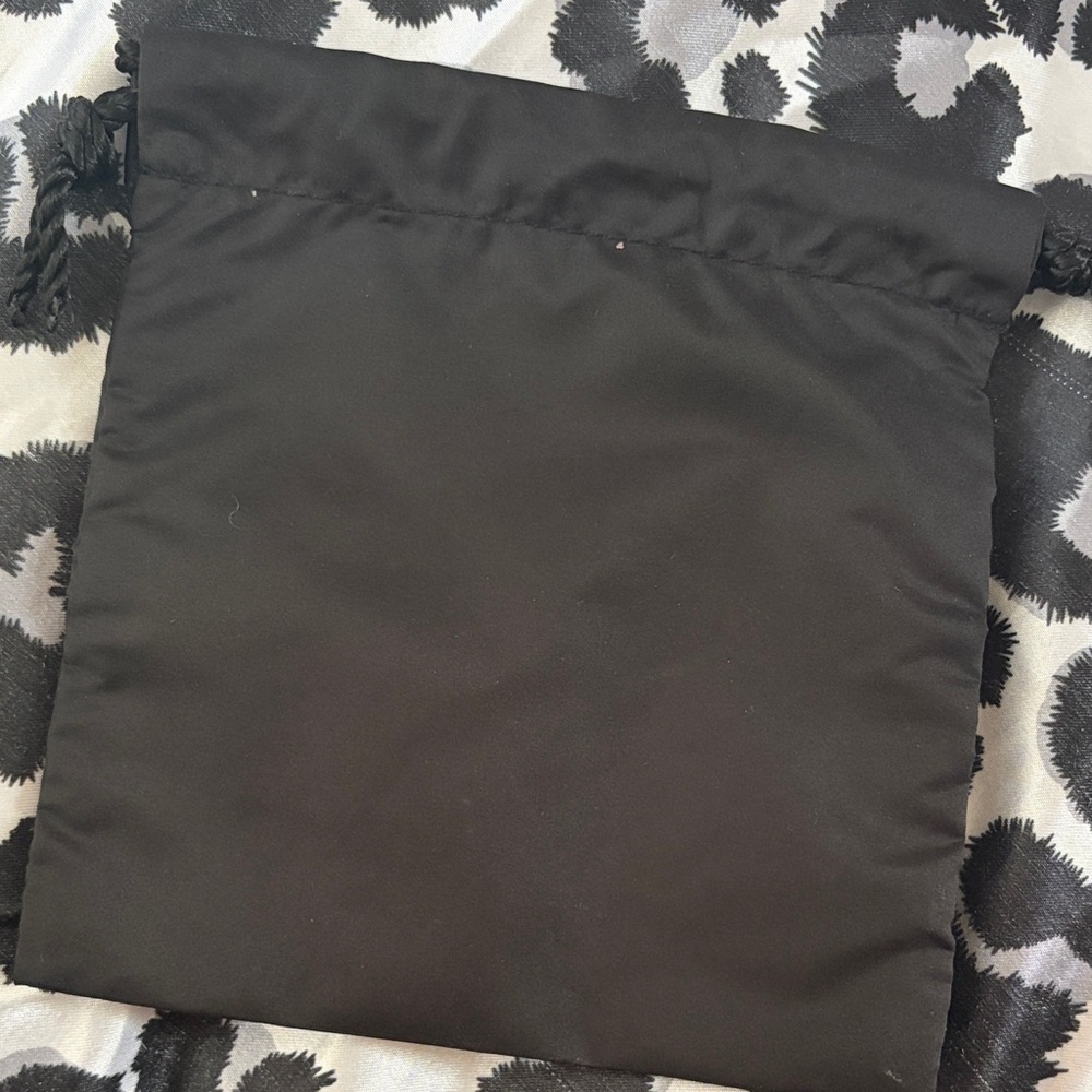 Chanel Black Drawstring Pouch With Subtle Logo - image 2